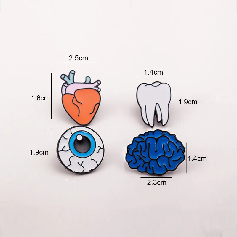 New-Fashion-Human-Organs-Brooch-Brain-Eyes-Tooth-Brooches-Korean-Clothing-Bags-Decoration-Pin-Badges-Jewelry (5)