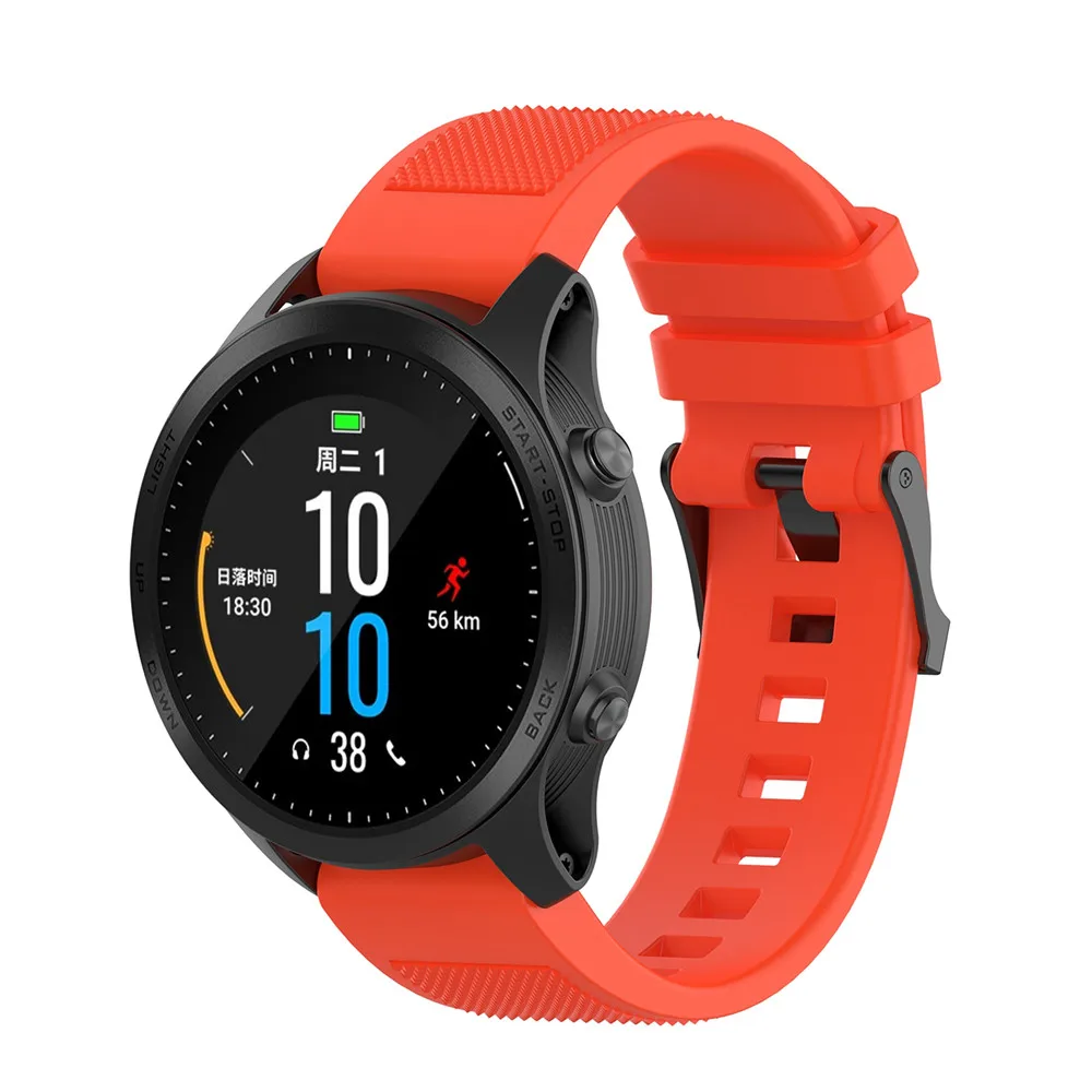 Силиконовый ремешок на запястье для Garmin MARQ series/Fenix 5 Plus/Forerunner945 универсальный