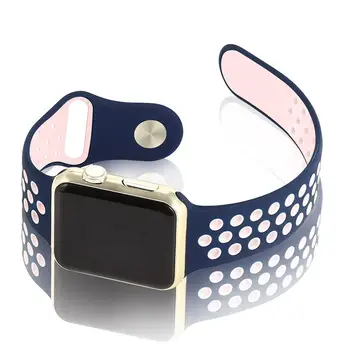 

HobbyLane 38mm smart watch band wrist strap Soft Silicone Replacement Strap for AppleiWatch Series 1 Series 2 watch band d10