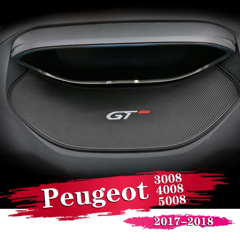 

1Pcs Car Styling Auto Accessories Display Anti-skid Meter Mats Pad Sticker For Peugeot 3008 GT 4008 5008 2016 2017 2018