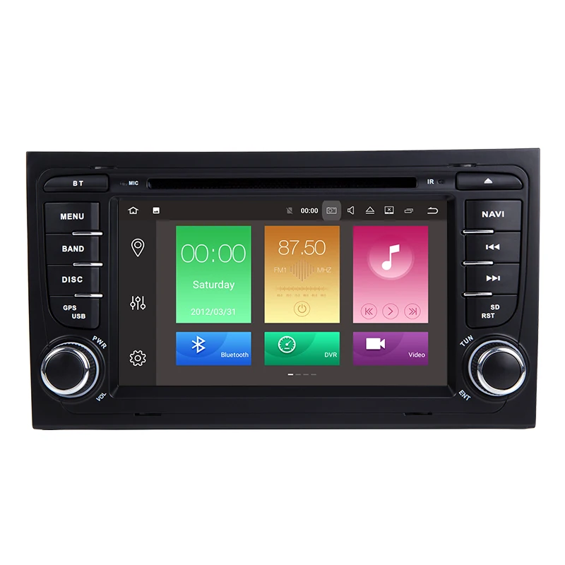 Sale 7" Android 8.0 Octa Core IPS OBD2 DVR Car Stereo DVD Player Tire Pressure Monitoring For Audi B6 B7 S4 A4 RS4 Seat 2002-2008 GPS 1