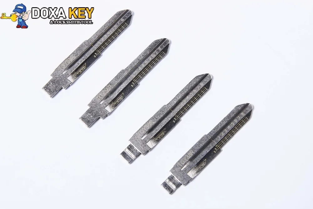 

10pcs Engraved Line Key Blade 2 in 1 LiShi TOY38R for Hafei Daewoo Type scale shearing teeth blank car key locksmith tools