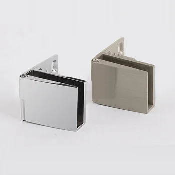 

2PCS Zinc Alloy Cabinet Glass Door Hinge Bathroom Clamp Frameless Glass Door Cupboard Showcase Cabinet Clamp Hinge