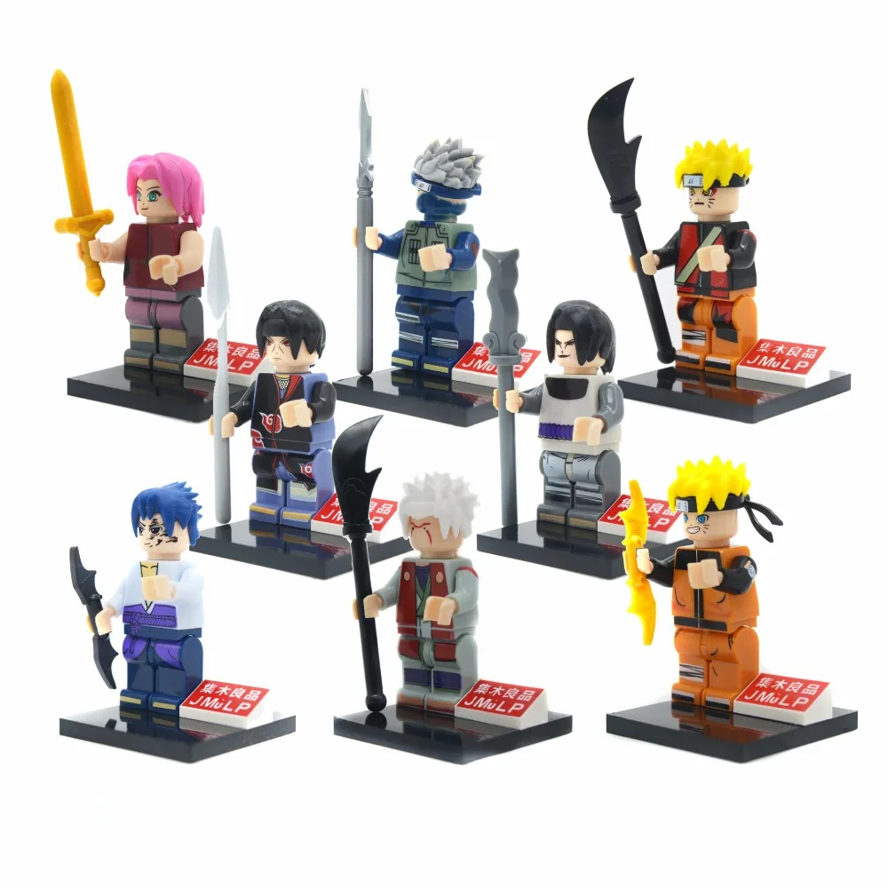 -8pcs-lot-Naruto-Minifigures-Sakura-Kaka
