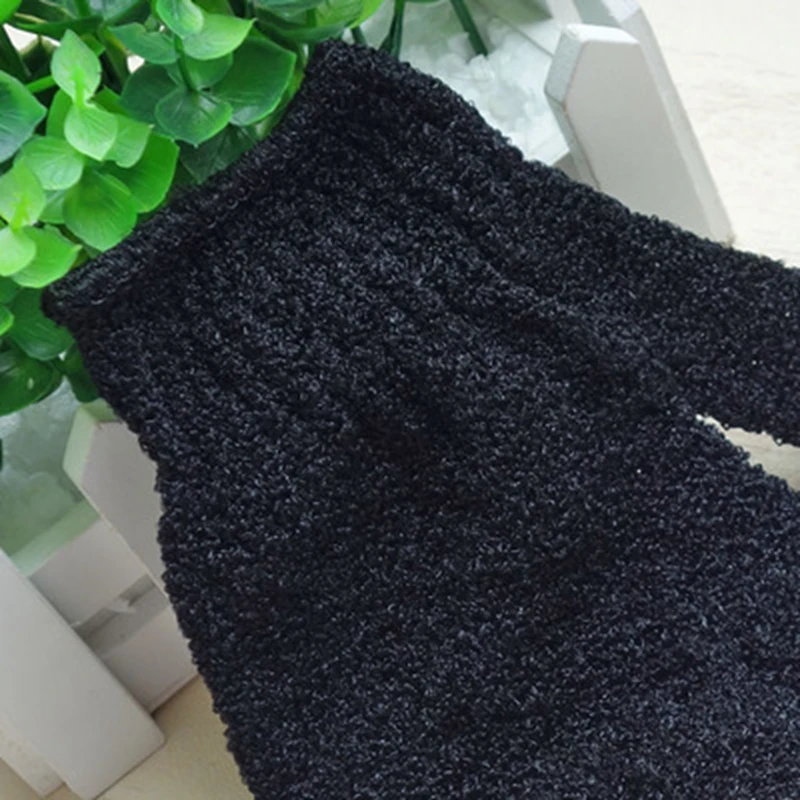 Drop shipping 2pcs/lot Strong body brush Bath sponge degreasing wash bath gloves back rubs five-finger Spa shower gloves