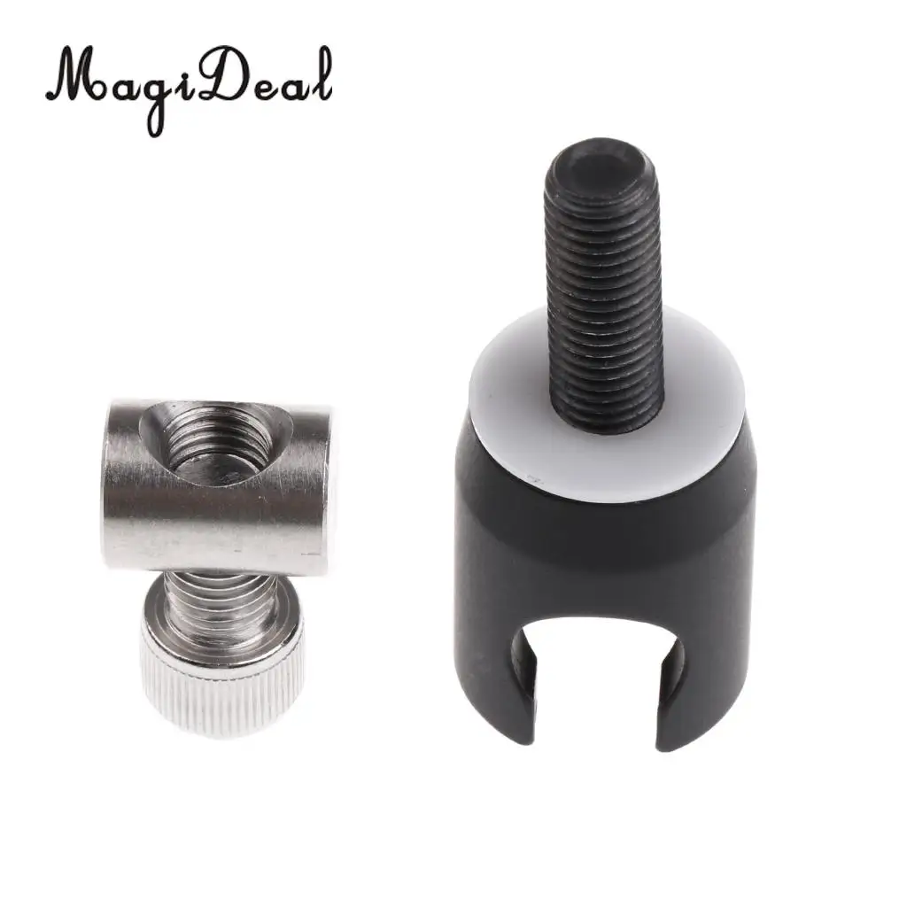 MagiDeal Metal Bow Quick Disconnect Archery Bow Stabilizer Bar Accessories Black 5cm