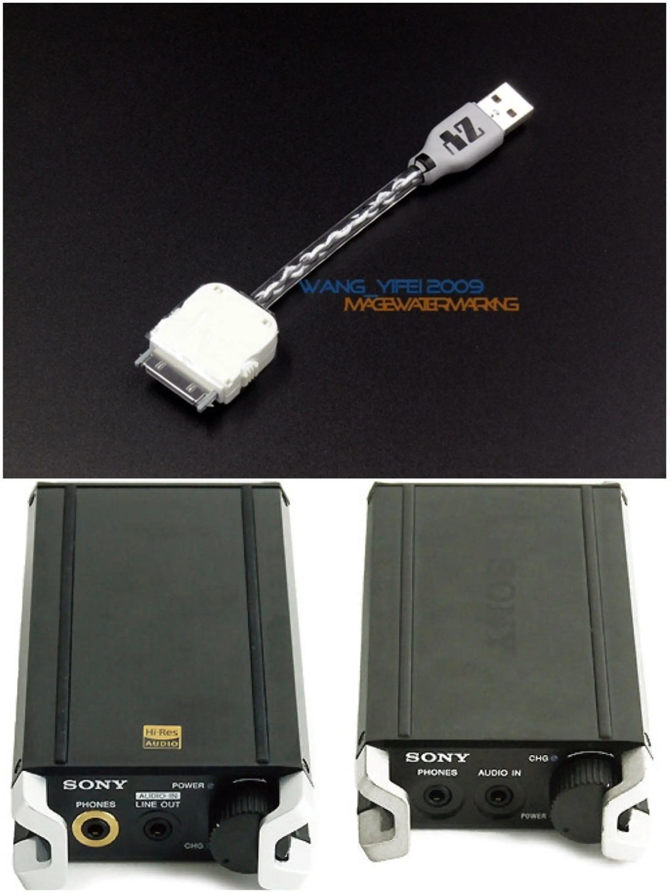 OCC Hifi 6N For Apple 30P Dock To USB Type A AMP Amplifier Audio Headphone Cable For Sony PHA 1 PHA 2