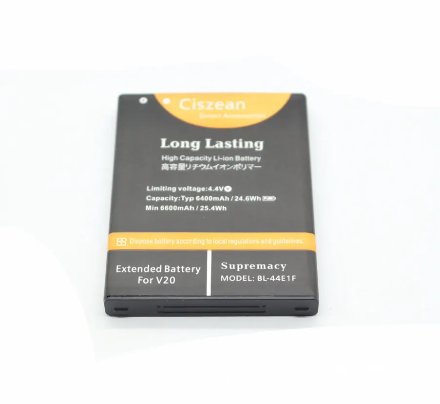 Ciszean 2x6400mAh BL 44E1F BL44E1F запасной Расширенный Аккумулятор для LG V20 LS997 VS995 H918 H910 H990 H990N +