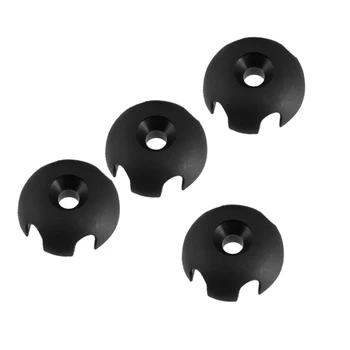 

4 Pieces Plastic Deck Line Guide Slotted Round Out Fitting Replacement Kits For Kayak Canoe Sailing Rigging sturdy and durable