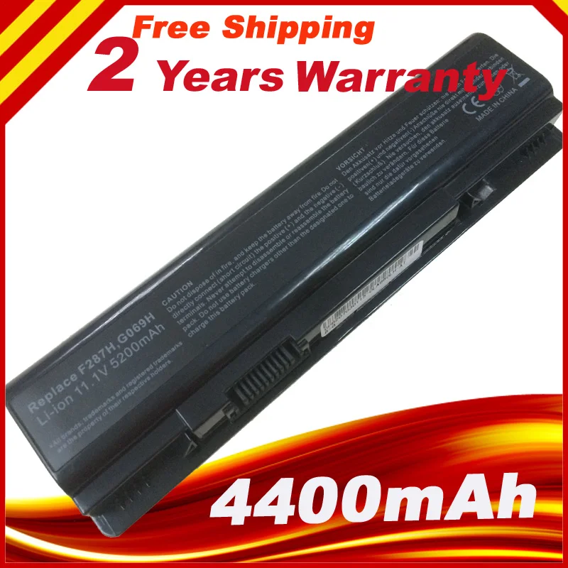 6CELL 4400mah Laptop Battery For Dell Vostro 1014 1015 1088 A840 A860 F287F F287H G066H G069H