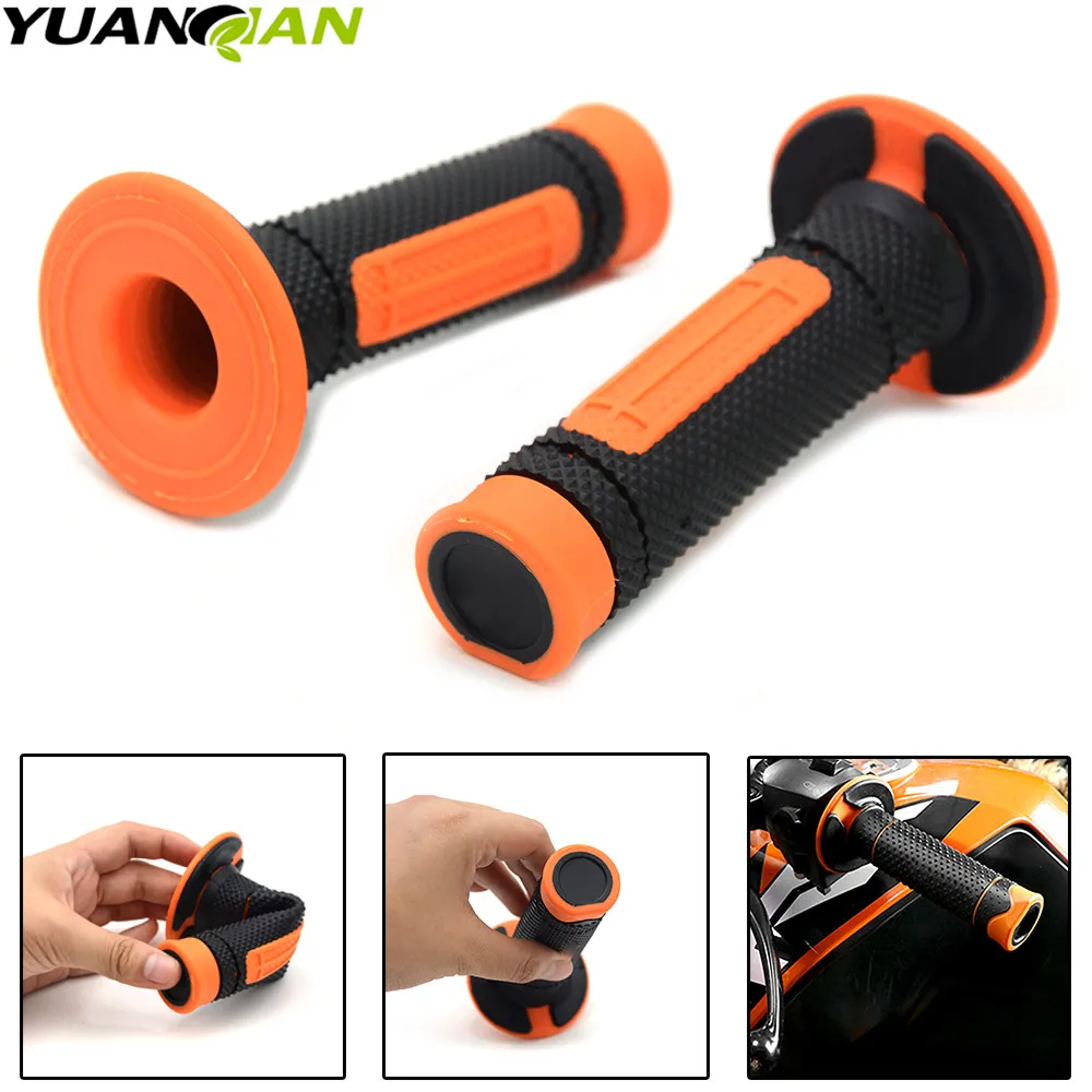 

For KTM 7/8" Motorcycle Hand Grips Handle Rubber Bar Gel Grip Orange Modified Accessory For KTM Duke 125 200 390 690 990