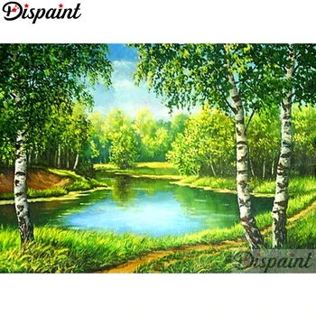 

Dispaint Full Square/Round Drill 5D DIY Diamond Painting "natural scenery" 3D Embroidery Cross Stitch Home Decor Gift A10582
