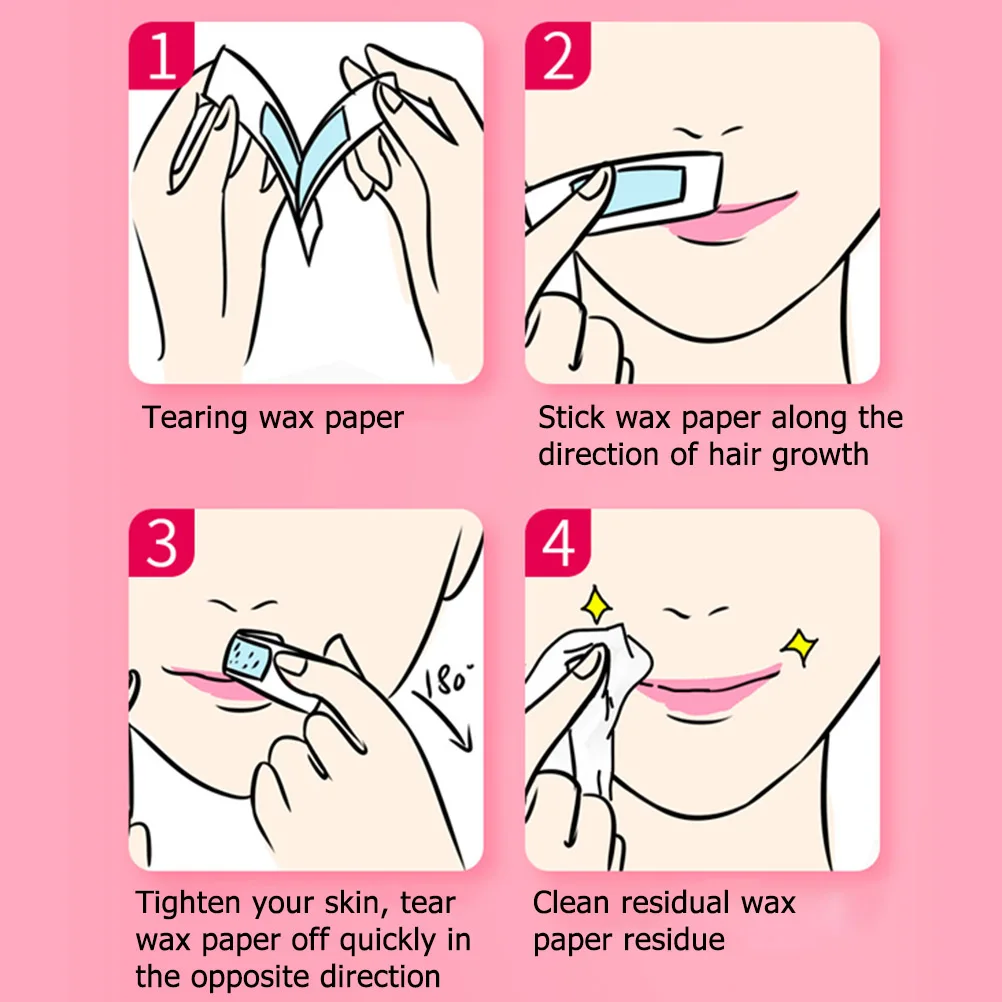 10 шт. профессиональное средство для губ эпиляция волос воск для женщин Эпилятор восковая ленточная бумага