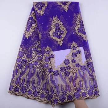 

Embroidery Mesh Tulle Lace Fabric Nigeria Women Dress African French Lace Fabric Fashion African Net Lace Fabric A1444