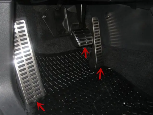 

Fuel Brake Foot Rest Pedals Plates Pads AT For VW Golf 6 MK6
