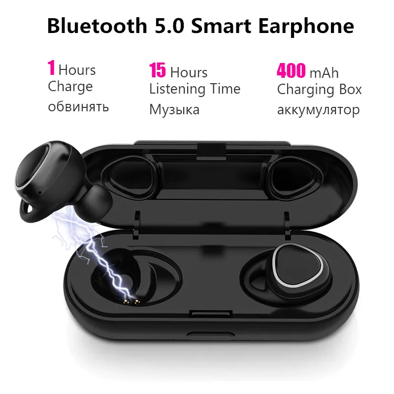New x17 tws bluetooth earphone wireless earbuds gaming headset sports