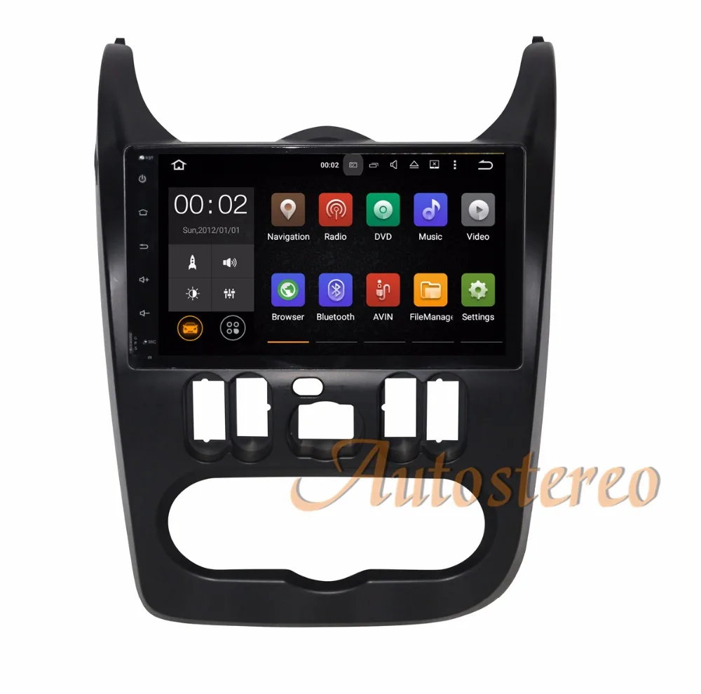 Clearance Android 9.0 Car Radio Player Auto GPS Navigation for RENAULT Sandero Dacia Sandero2008 2009 2010 2011 2012 SAT NAV Multimedia 1