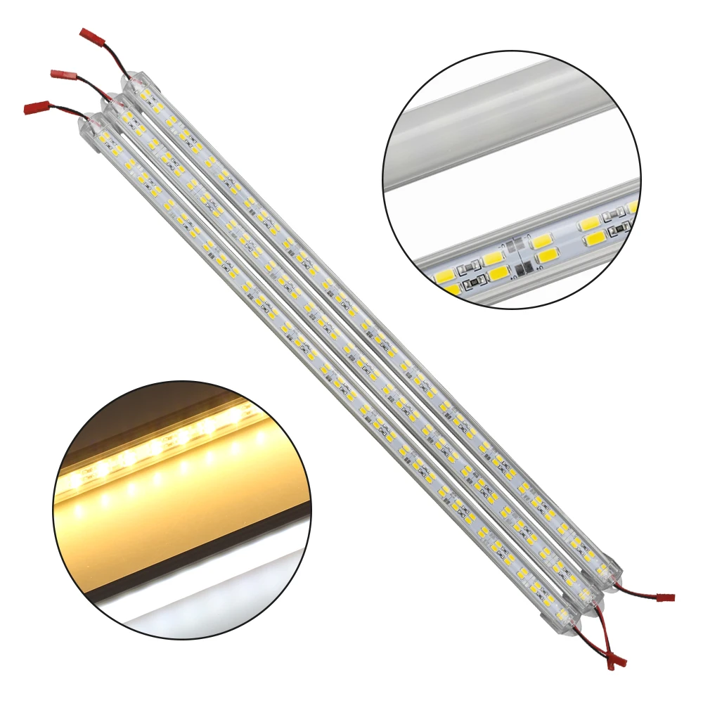 Двухрядная Алюминиевая СВЕТОДИОДНАЯ лента 12 в пост. Тока 144 SMD 5630 5730 жесткий