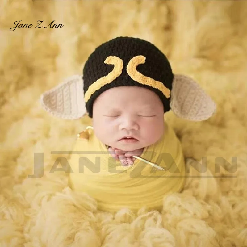 

Jane Z Ann Newborn baby photography props piggy hat+wrap+ prop western journey character costume studio creative props