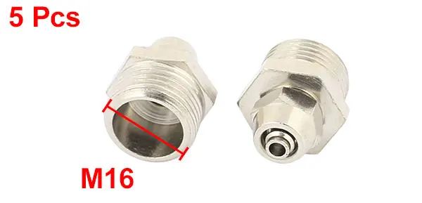 PC6-03 16mm Dia Push in Pneumatic Air Quick Connect Tube Fitting Coupler 5pcs