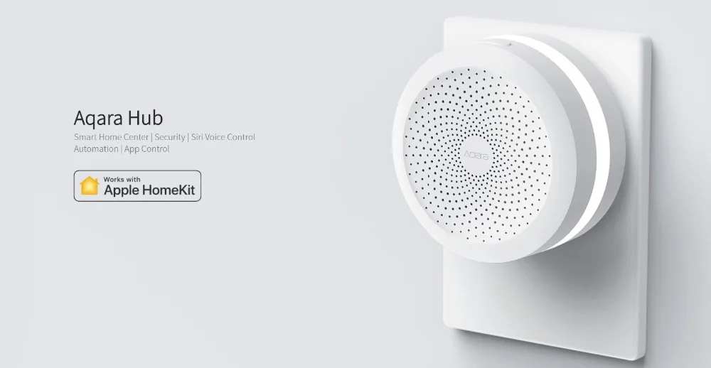  Newest Xiaomi Mijia Aqara Hub Mi Gateway with RGB Led night light Smart work with For Apple Homekit