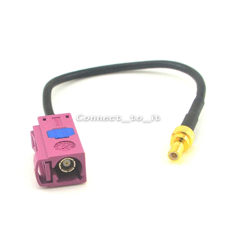 

RF Coaxial Adapter Extension Cable GPS Antenna Pigtail Cord 15cm Fakra "H" Jack Female to SMB Plug Male Pin Connector Adapter