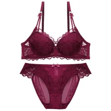 Сексуальное женское белье, кружевное шелковое Марлевое тонкое полупрозрачный лифчик, большой размер, прозрачное женское белье, комплект