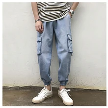 Fashion Men Jeans Casual Pants Jogger Men Fitness Trousers Male Ankle Length Men Loose Jeans Large Size 5XL Fashion Men Jeans Casual Pants Jogger Men Fitness Trousers Male Ankle Length Men Loose Jeans Large Size 5XL