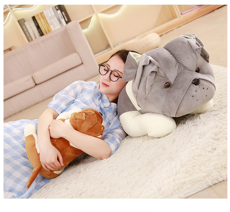 Dorimytrader cute Shar Pei plush toy giant animal dog doll rag doll shapi dog doll sleeping pillow girlfriend gift 39inch 100cm DY50591 (11)