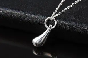 Fashion plated silver water drop necklace wholesale silver-filled pendant necklaces jewelry GSSPN177 | Украшения и аксессуары