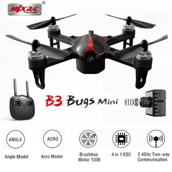 

MJX Bugs 3 B3 MINI Brushless With 1306 2750KV Motor 4 IN 1 4A ESC 7.4V 850mAh 45C Battery RC Quadcopter RTF Professional drone