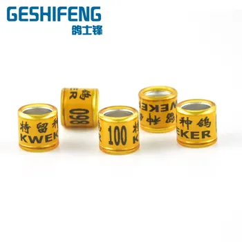 

100pcs 8mm bird dove pigeon custom printed rings