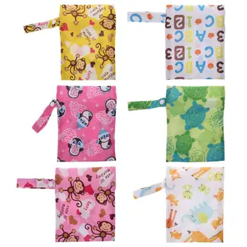 

2019 New Mini Baby Diaper Storage Bag Portable Waterproof Wet Dry Mini Tote Pouch Nappy Pocket