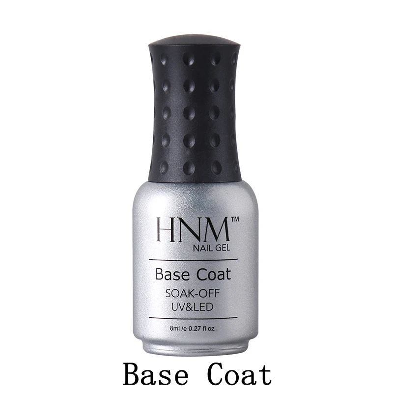 HNM 8 мл Вино Красный Цвет Изменение Полупостоянный Гибридный лак штамповка тепловой гель лак для ногтей УФ-гель для ногтей новое поступление - Цвет: Base Coat