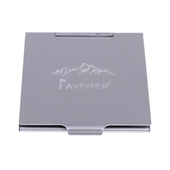 

Hight Quality Aluminum Alloy Mini Mirror Compact Outdoor Emergency Camping Hiking Travel Portable Silver Easy to Carry