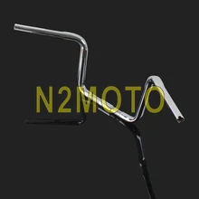 Для мотоцикла хромовый Сталь 1" на талии с фокусным расстоянием 25 мм руль до 1 1/4" перетащите вешалка крючок для Harley FLST FXST Sportster Fat Boy