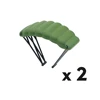 2 green parachute