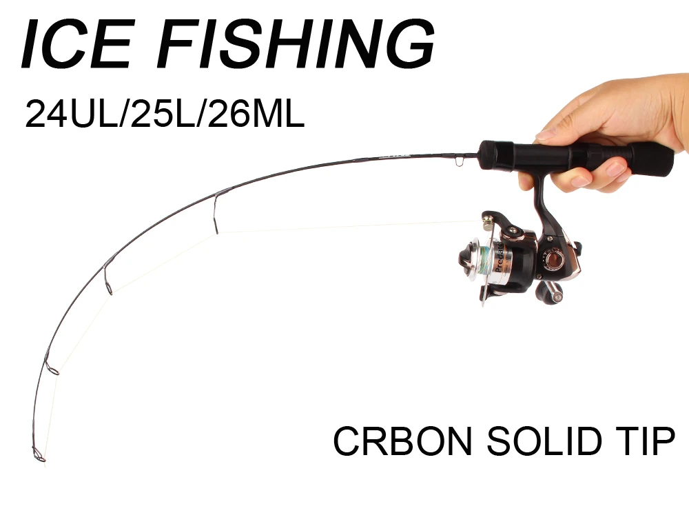New High Carbon ice fishing rod and reel combo with tackle for winter 24UL 25L 26ML ice rod spinning ice fishing reel pesca  (3)