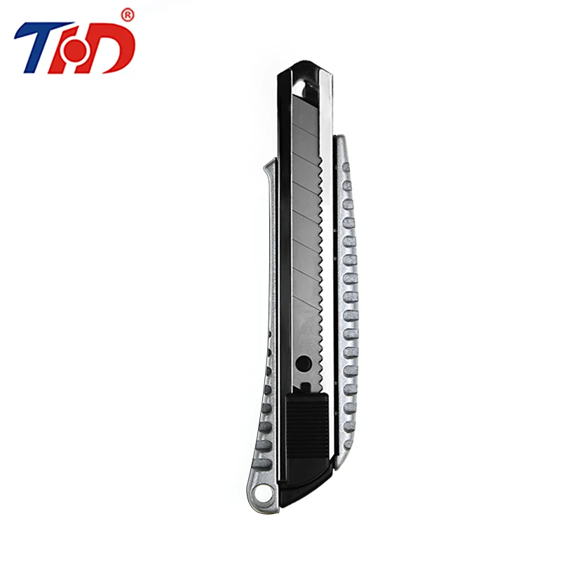 

THD 1PC High Quality Zinc Alloy Stationery Knife Paper Model Cutter Razor Blades Knife School Chancery Utility Knife