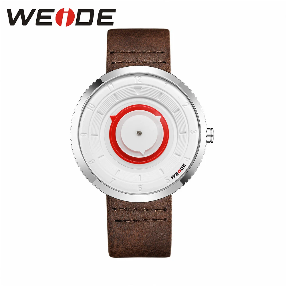 

WEIDE 2019 Hot Sale PU strap en Top Brand Luxury watch quartz sport men fashion & casual Automatic Self-Wind Business Clock