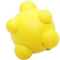 Yellow HE собака молочного каучука нерегулярный прыгающий мяч 7 см Веселые интерактивные моляры эластичность зубы прыжки Joggle твердые игрушки мяч - Цвет: Yellow
