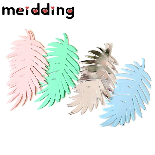 MEIODDING 6pcs Paper Turtle Leaf/Palm Leaves DIY Backdrop Decor Kids Birthday Party Wedding Party Home Room Decor Supplies