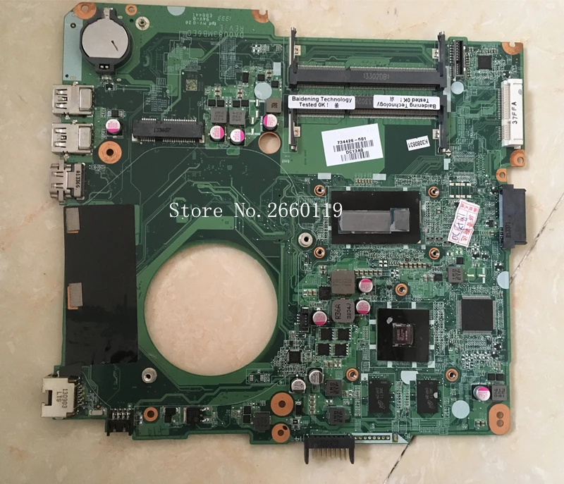 

Laptop motherboard for 14-N i5-4200U DA0U83MB6E0 734426-001 734426-501 734426-601,Fully tested