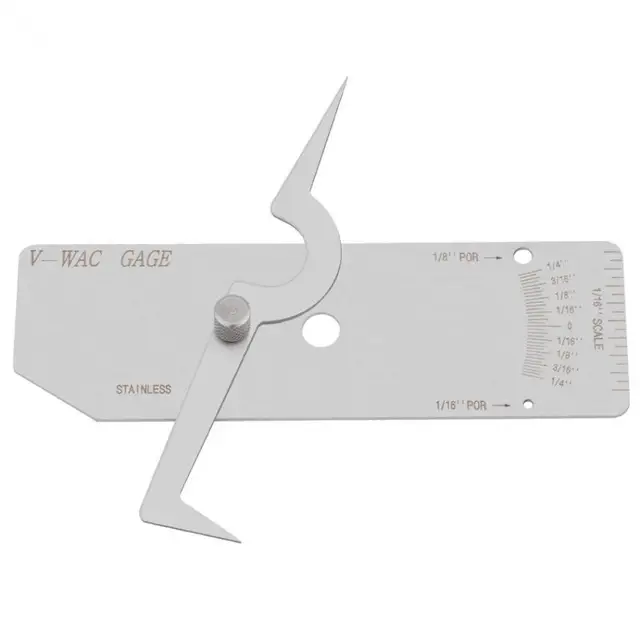 Precision Stainless Steel Welding Gauge Undercut Depth Gage Welding Inspection Gague Messuring