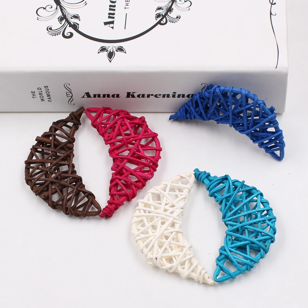 

5pcs/lot 6cm Artificial Straw Ball For Birthday Party Wedding Decoration Rattan moon Christmas Decor Home Ornament Supplies