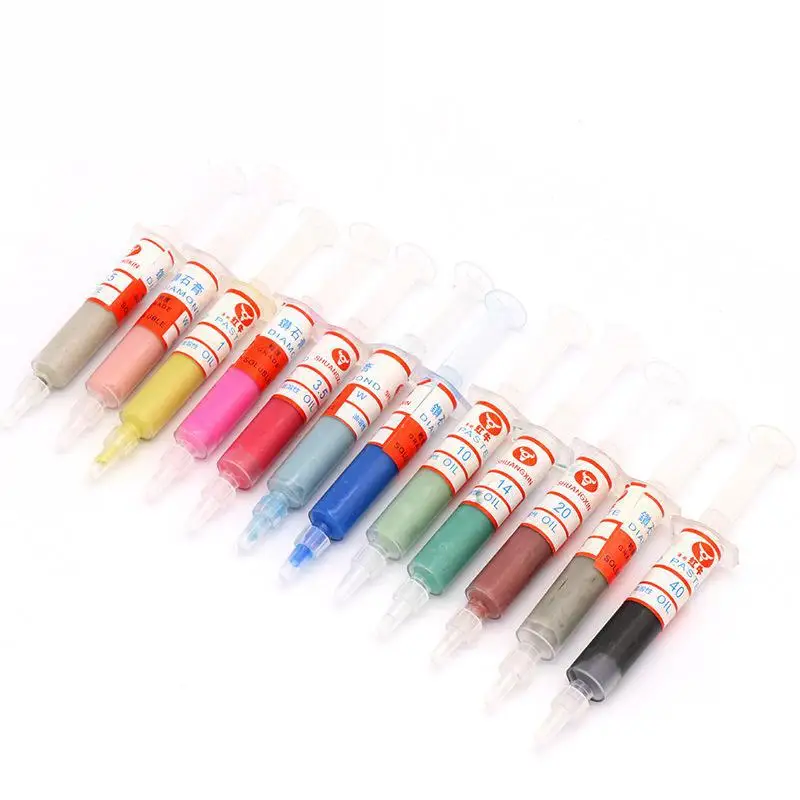 6pcs W0.5 W5 Diamond Abrasive Paste Needle Tube Grinding Polishing