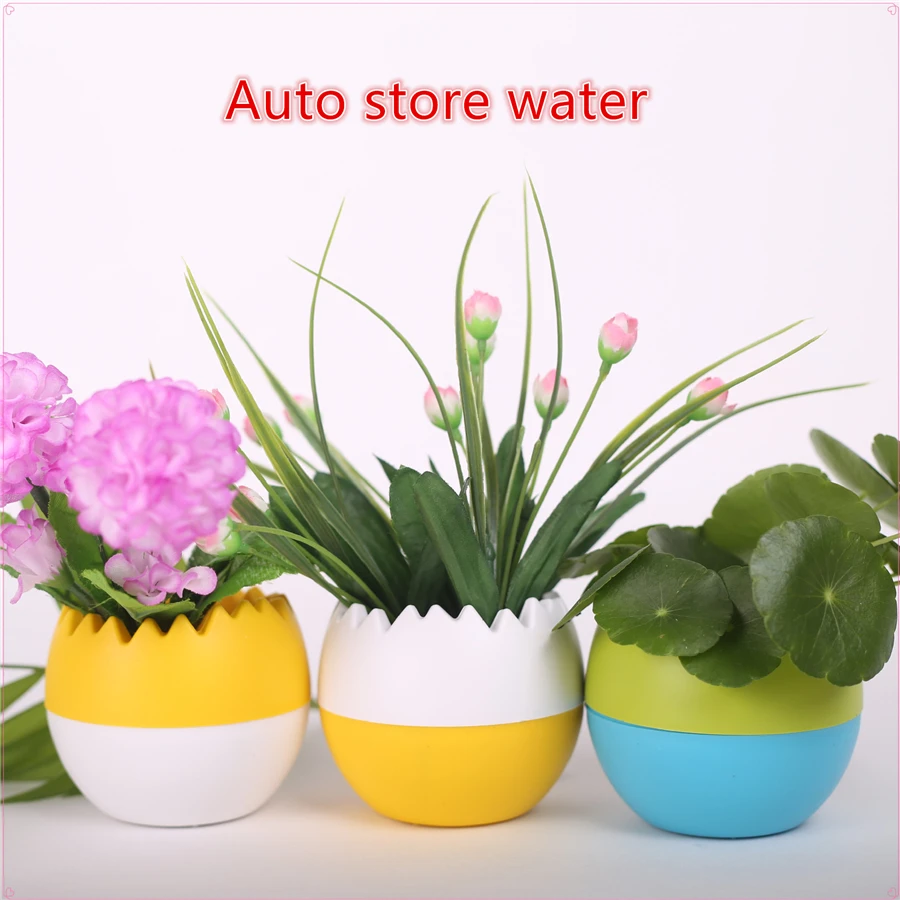 Creative Eggshell Mini Flower Planting Pot Gardening Plastic Pots Plant