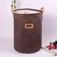Высокое качество Zakka корзина для хранения грязного белья пасторальный точечный луч порт/складное ведро для белья
