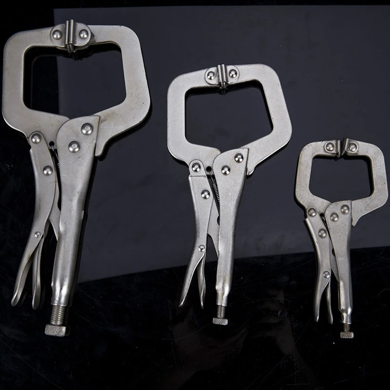 

7/9/11 inch Alloy Steel C Clamp Grip Locking Welding Quick Pliers Forceps Wood Tenon 3 Size Stock in US,RU,ES Dropshipping