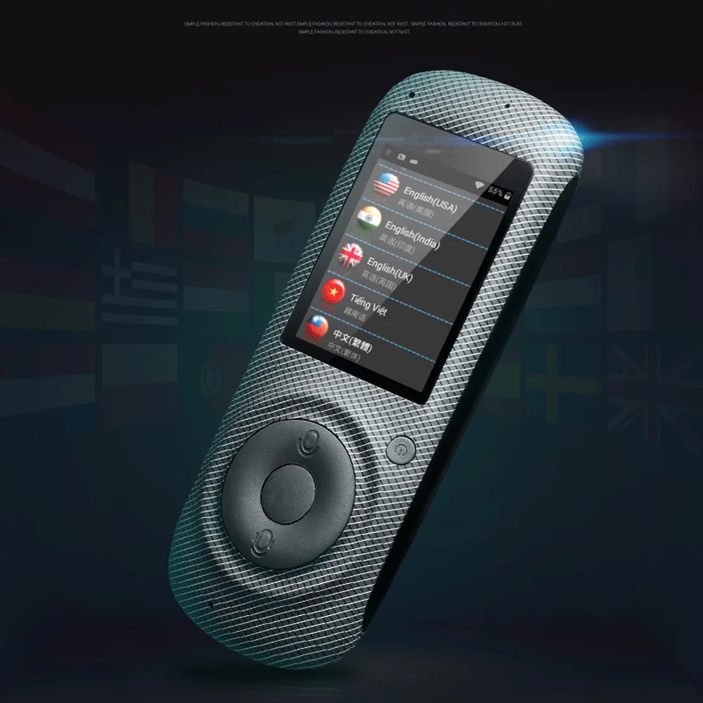 2,4 дюймов портативный голосовой переводчик поддержка 42 языков 1500 мАч сенсорный экран Wi-Fi Глобальный помощник для путешествий электронный словарик